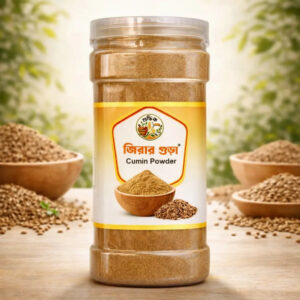 Shudhik Jira (Cumin) Powder in a 500g pack, showing the bright brown spice used in cooking, labeled as pure masala.