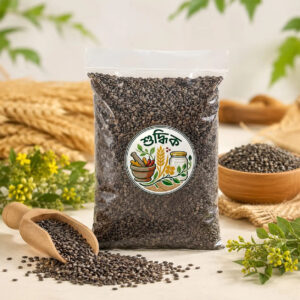 Shudhik Premium Tokma Dana seeds, clean and white, used in traditional cooking and herbal remedies, shown in the image.