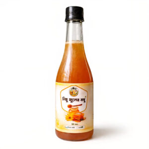Raw Lichu Flower Honey from Shudhik in 500g jar, showcasing golden honey with floral litchi blossom notes.