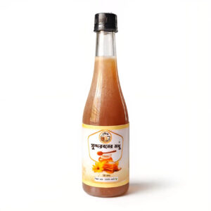 Pure Sundarban Honey by Shudhik, 500g jar of raw honey with a natural golden color and fresh honeycomb inside.